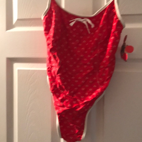 SO CUTE RED HEARTS NWT BathingSuit. PRICE DROP! - Picture 1 of 4